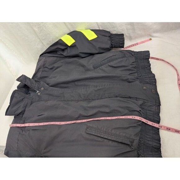 Be in the Current Seen Men's Medium vintage ski jacket, black and neon, zip up - Picture 15 of 15